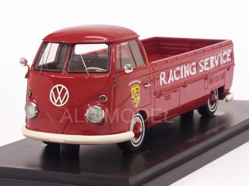 Volkswagen T1 Long PickUp Truck Porsche Racing Service 1967 (Red) by auto-cult