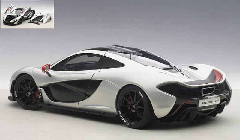 McLaren P1 2013-2015 (Silver) by auto-art