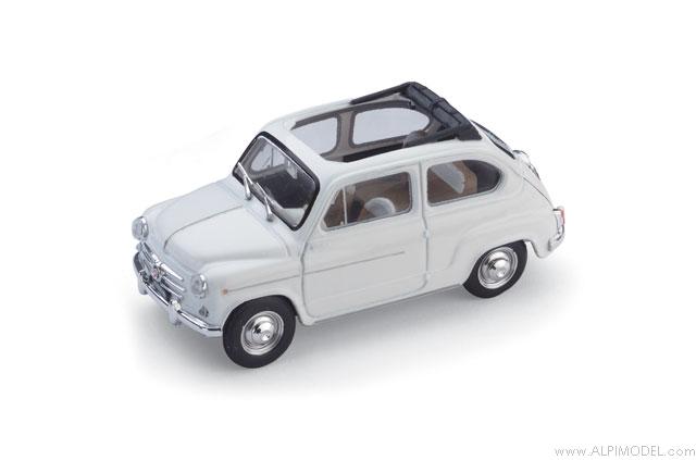 Fiat 600D Trasformabile open 1960 (white) by brumm