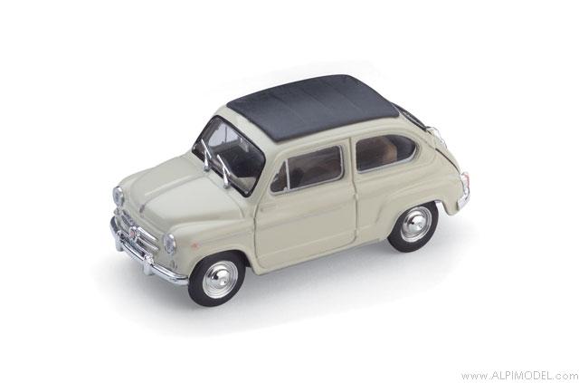 Fiat 600D Trasformabile closed 1960 (Ivory) by brumm