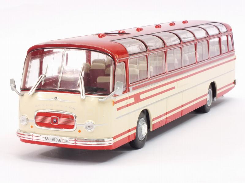 Setra S14 Bus 1966 (White/Red) by ixo-models