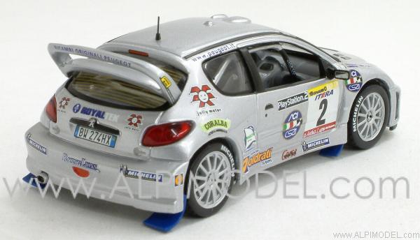 Peugeot 206 WRC #2 Italian Champion 2002 Travaglia - Zanella - ixo-models
