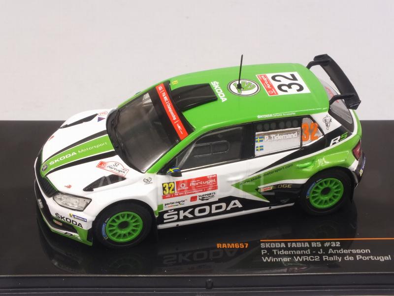 Skoda Fabia R5 WRC #32 Winner Rally Portugal 2017 Tidemand - Andersson - ixo-models