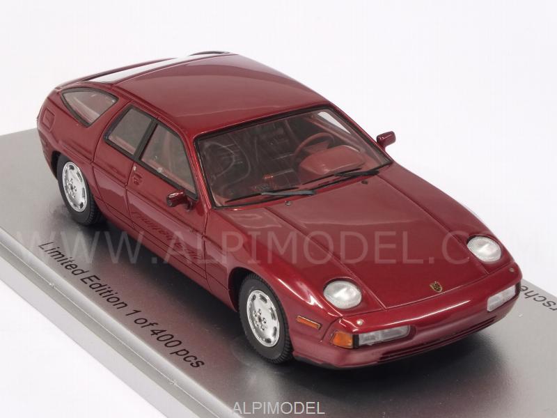 Porsche 928 Custom Factory 4-doors Sedan 1986 (Metallic Dark Red) - kess