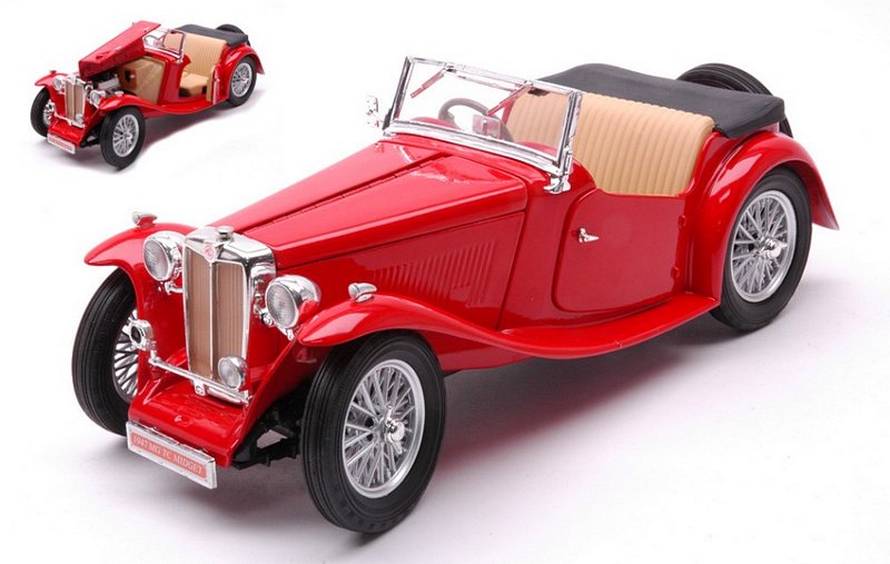 MG TC Midget 1947 (Red) by lucky-die-cast