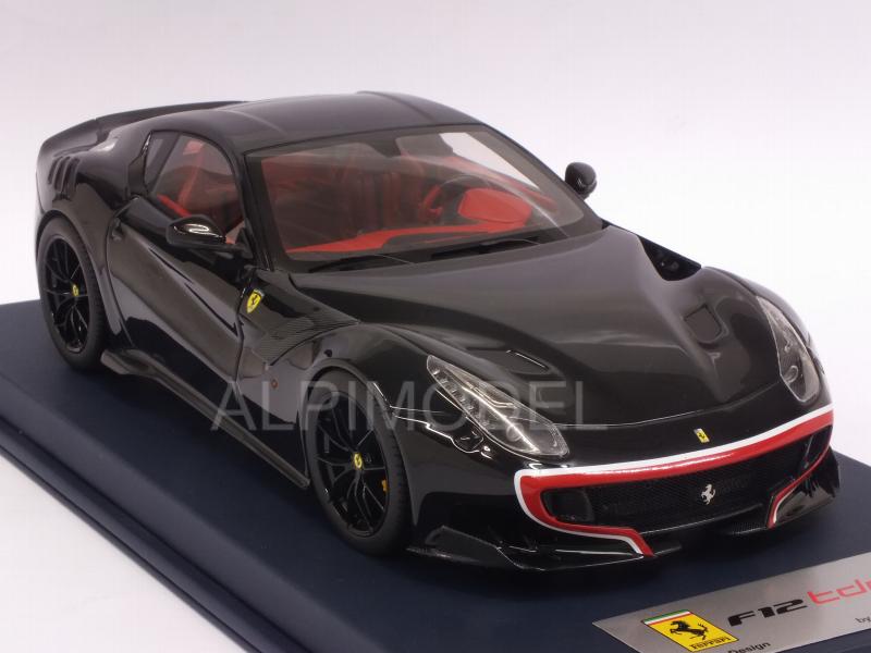 Ferrari F12 TDF (Nero DS) with display case - looksmart