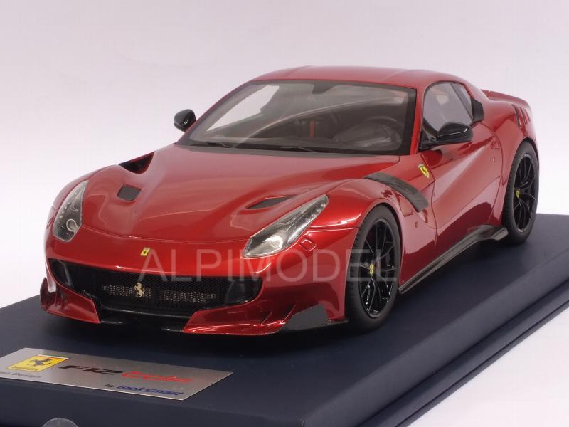 Ferrari F12 TDF (Rosso Fuoco) with display case by looksmart
