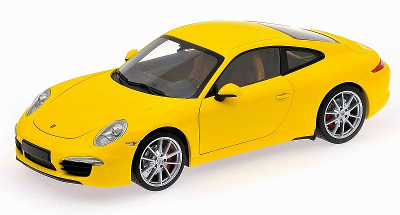 Porsche 911 Carrera S (991) 2011  (Yellow) by minichamps