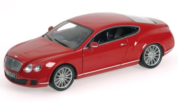 Bentley Continental GT 2008 Red by minichamps