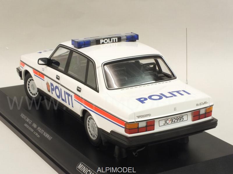 Volvo 240 GL 1986 Norway Police - minichamps