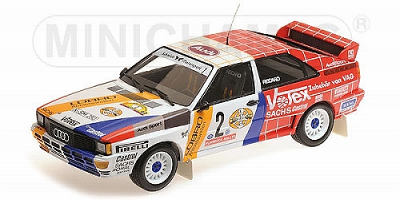 Audi Quattro A2 Winner Int. Avd Sth Hunsruck Rally 1984 Demuth - Lux by minichamps