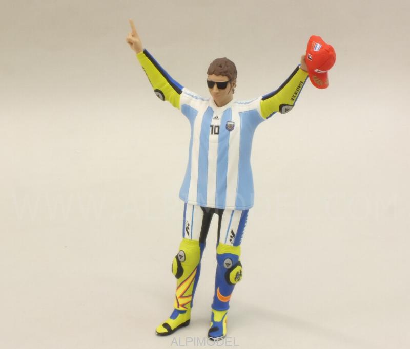 Valentino Rossi figure Winner MotoGP Argentina 2015 'Maradona shirt' by minichamps
