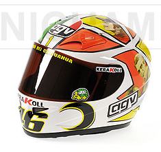 Helmet AGV GP Mugello 2006 Valentino Rossi (scale 1/2 - 14cm ) by minichamps