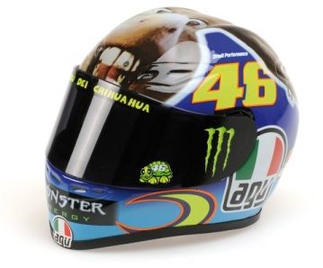 Helmet AGV GP Misano Donkey/Asino MotoGP 2009 Valentino Rossi (1/2 scale - 13cm) by minichamps