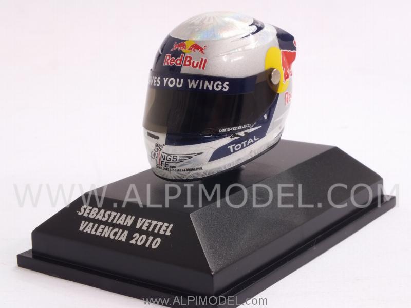 Helmet Arai Sebastian Vettel Valencia 2010 (1/8 scale - 3cm) by minichamps