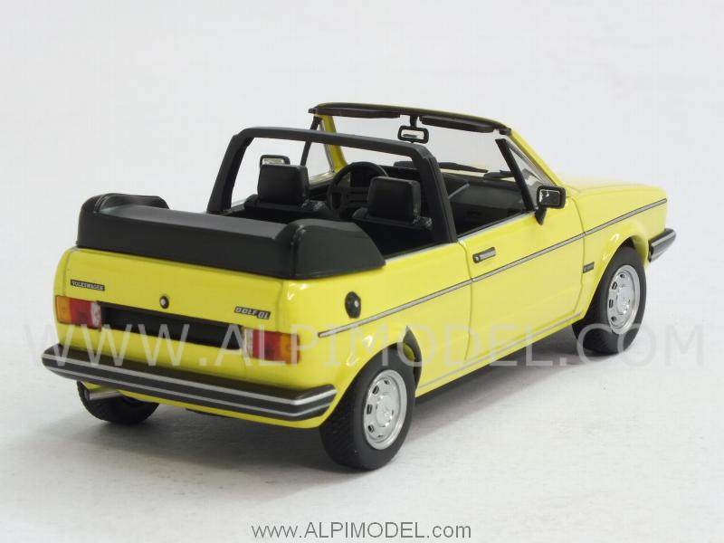 Volkswagen Golf Cabriolet 1980 Yellow - minichamps
