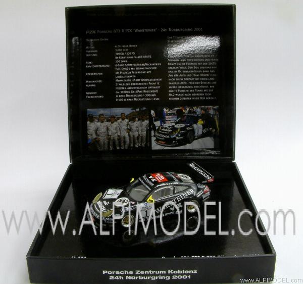 Porsche 996 GT3-R PZK 'Warsteiner' 24h Nurburgring 2001 (Gift Box)(Porsche Zentrum Koblenz promo) - minichamps