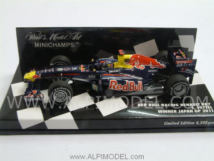 Red Bull RB7 Winner GP Japan 2011 World Champion Sebastian Vettel - minichamps