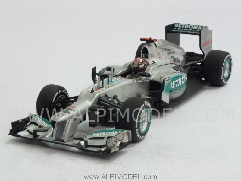 Mercedes F1 W03 AMG GP Belgiium 2012 - Michael Schumacher 300th GP by minichamps