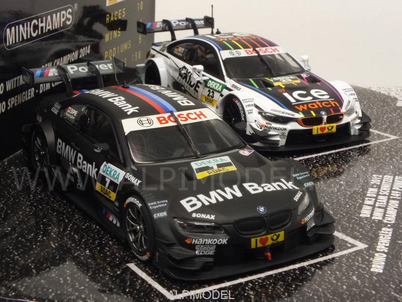 BMW M3-M4 DTM Champions 2012-2014 2-cars Set - Spengler - Wittmann - minichamps