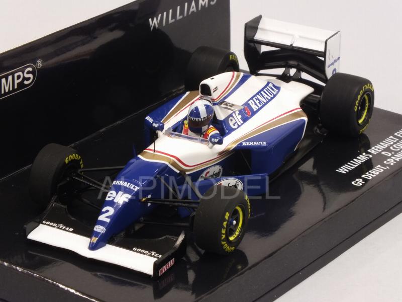 Williams FW16 Renault #2 GP Spain 1994 David Coulthard 1st GP - minichamps