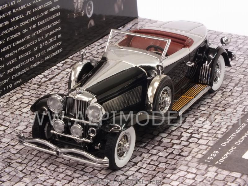 Duesenberg Model J Torpedo Convertible Coupe 1929 (Black) - minichamps