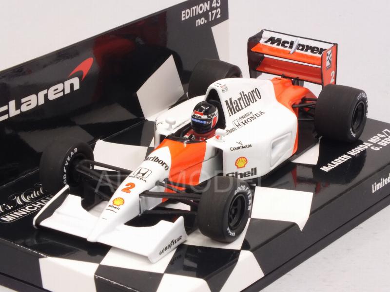 McLaren MP4/7 Honda 1992 Gerhard Berger - minichamps