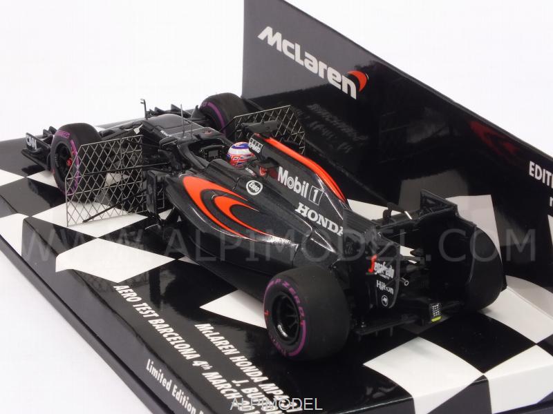 McLaren MP4/31 Honda Aero Test Barcellona 2016 Jenson Button - minichamps