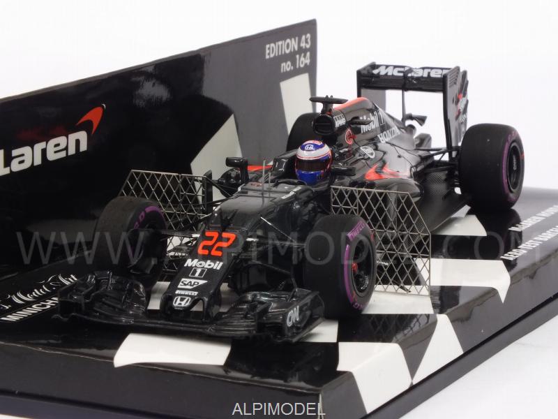 McLaren MP4/31 Honda Aero Test Barcellona 2016 Jenson Button by minichamps