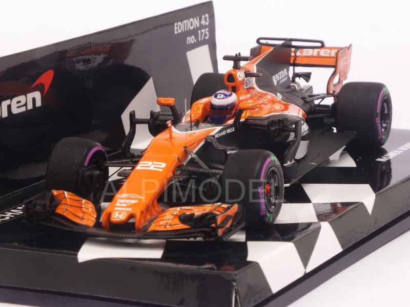McLaren MCL32 Honda GP Monaco 2017 Jenson Button (HQ resin) by minichamps