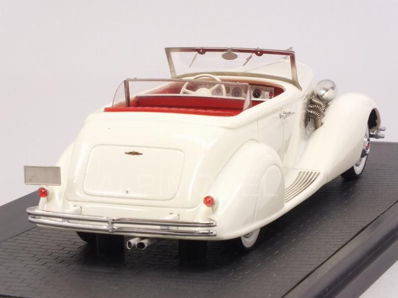 Duesenberg SJ 544-2570 Bohman-Schwartz Convertible Sedan 1936 (White) - matrix-models