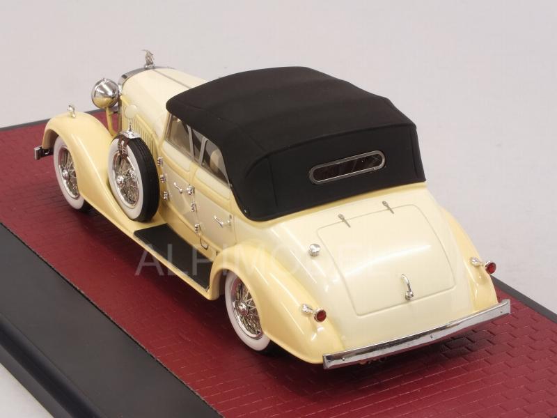 Hispano Suiza H6C Convertible Sedan Hibbard-Darrin closed 1928 (Cream) - matrix-models