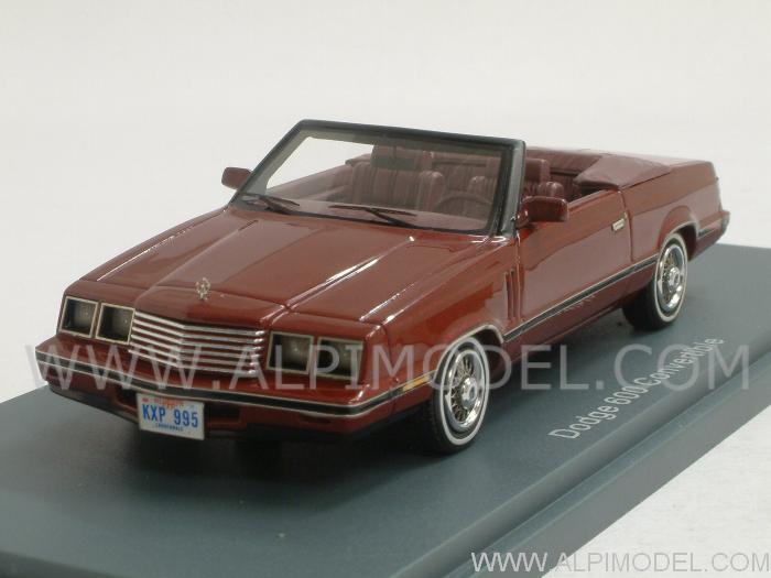 Dodge 600 Convertible 1984 (Red Metallic/Red) by neo