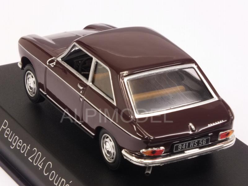 Peugeot 204 Coupe 1967 (Maroon) - norev