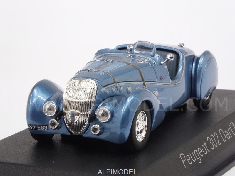 Peugeot 302 Darl'mat Roadster 1937 (Light Blue Metallic) by norev
