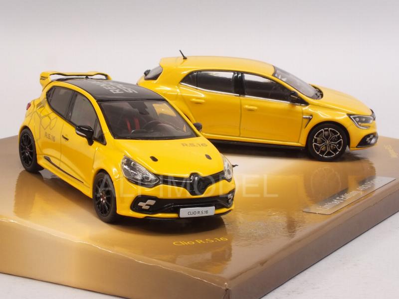 Renault Clio R.S.16 2016 + Megane R.S. 2017 2 CarsSet (Gift Box) - norev
