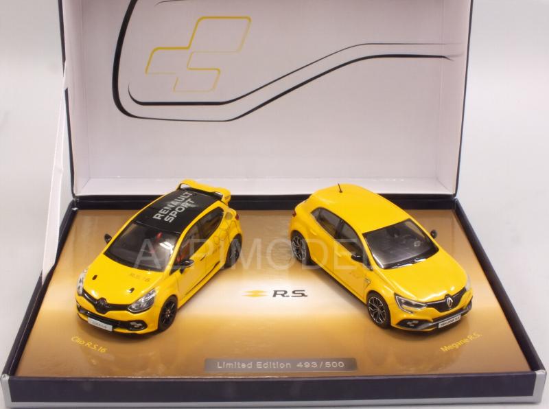 Renault Clio R.S.16 2016 + Megane R.S. 2017 2 CarsSet (Gift Box) by norev