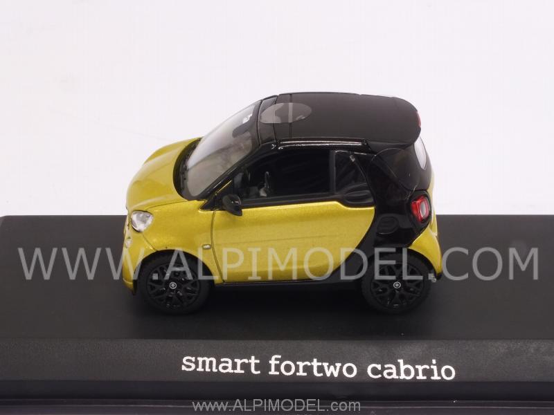 Smart Fortwo Cabrio 2016 (Metallic Yellow) Mercedes Promo - norev