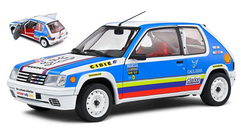Peugeot 205 1.9 Rally Schwab Collection 1990 by solido