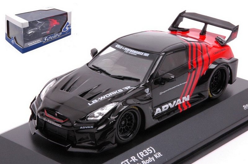 Nissan GT-R (R35) LB Works Coupe Advan 2016 (Black/Red) by solido