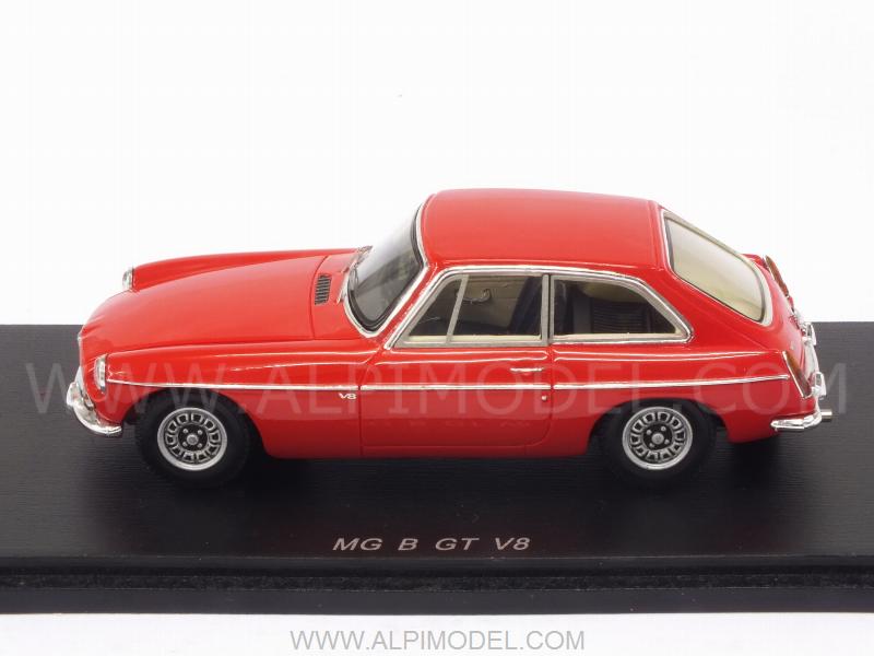 MG B GT V8 1973 (Red) - spark-model