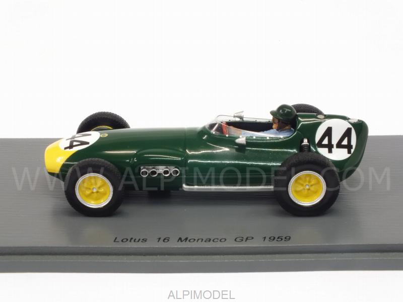 Lotus 16.#44 GP Monaco 1959 Bruce Halford - spark-model