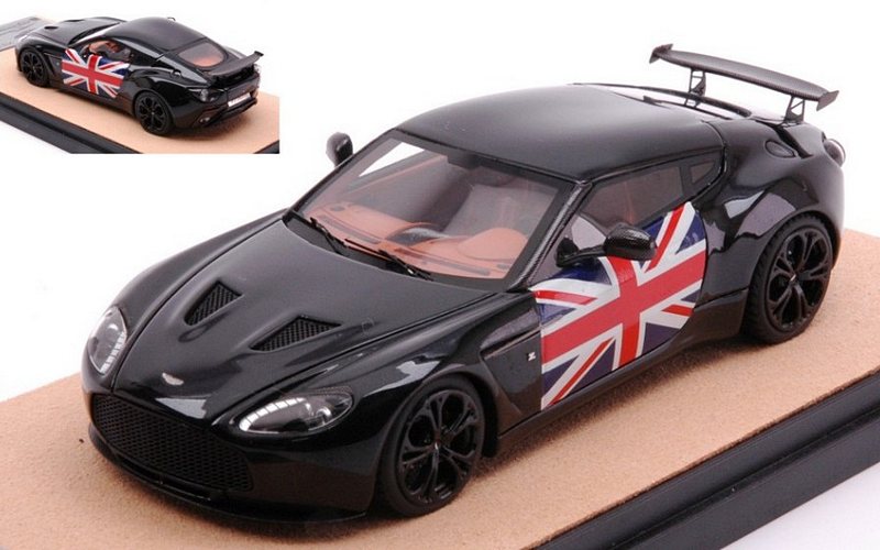 Aston Martin V12 Zagato 2012 (Black/Flag) Lim.Ed.10pcs by tecnomodel