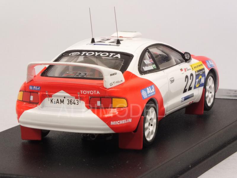 Toyota Celica ST205 #22 Rally Portugal 1998 Bakhashab - Willis - trofeu
