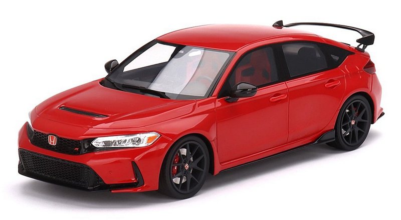 Honda Civic Type R (LHD) 2023 (Rallye Red) 'Top Speed' Edition by true-scale-miniatures
