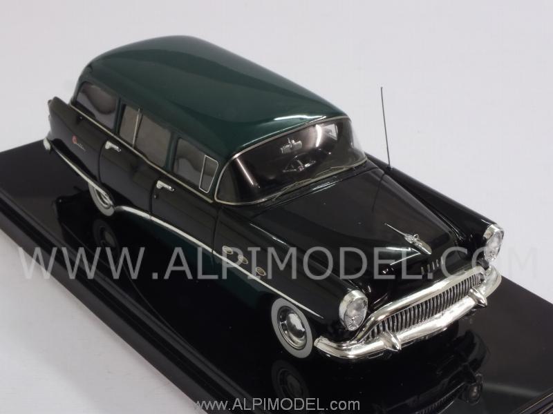 Buick Century Estate Wagon 1954 (Black/Green) - true-scale-miniatures