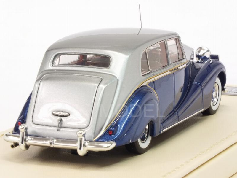 Rolls Royce Silver Wraith Touring Limousine HJ Mulinner 1952 (Blue/Grey) - true-scale-miniatures