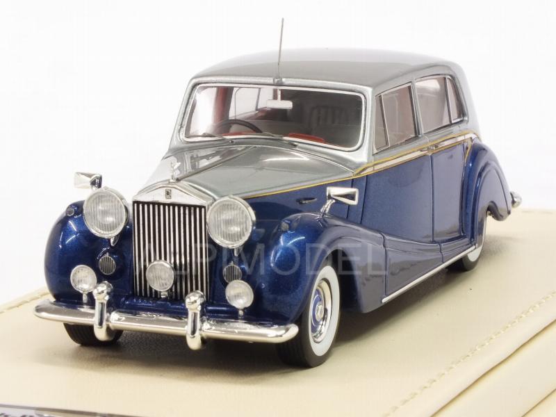Rolls Royce Silver Wraith Touring Limousine HJ Mulinner 1952 (Blue/Grey) by true-scale-miniatures