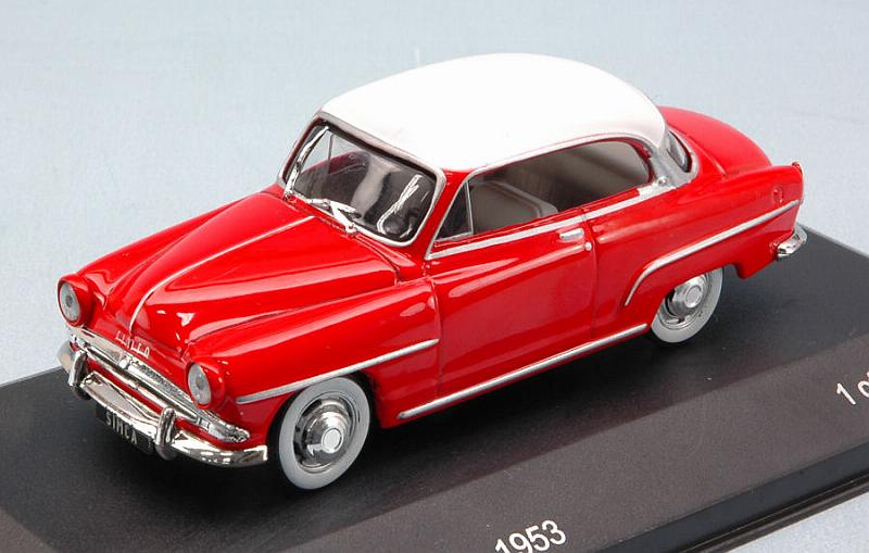 Simca Aronde Grand Large 1953 (Red/White) by whitebox