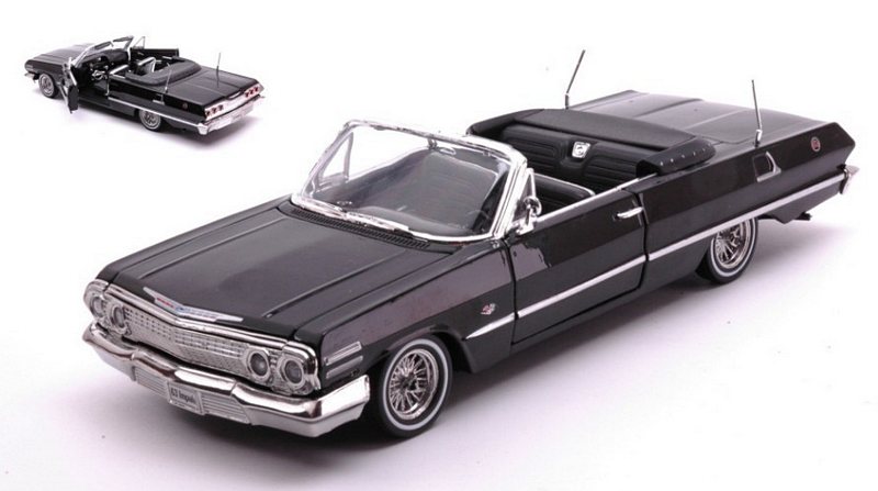 Chevrolet Impala Convertible 1963 Low Rider (Black) by welly